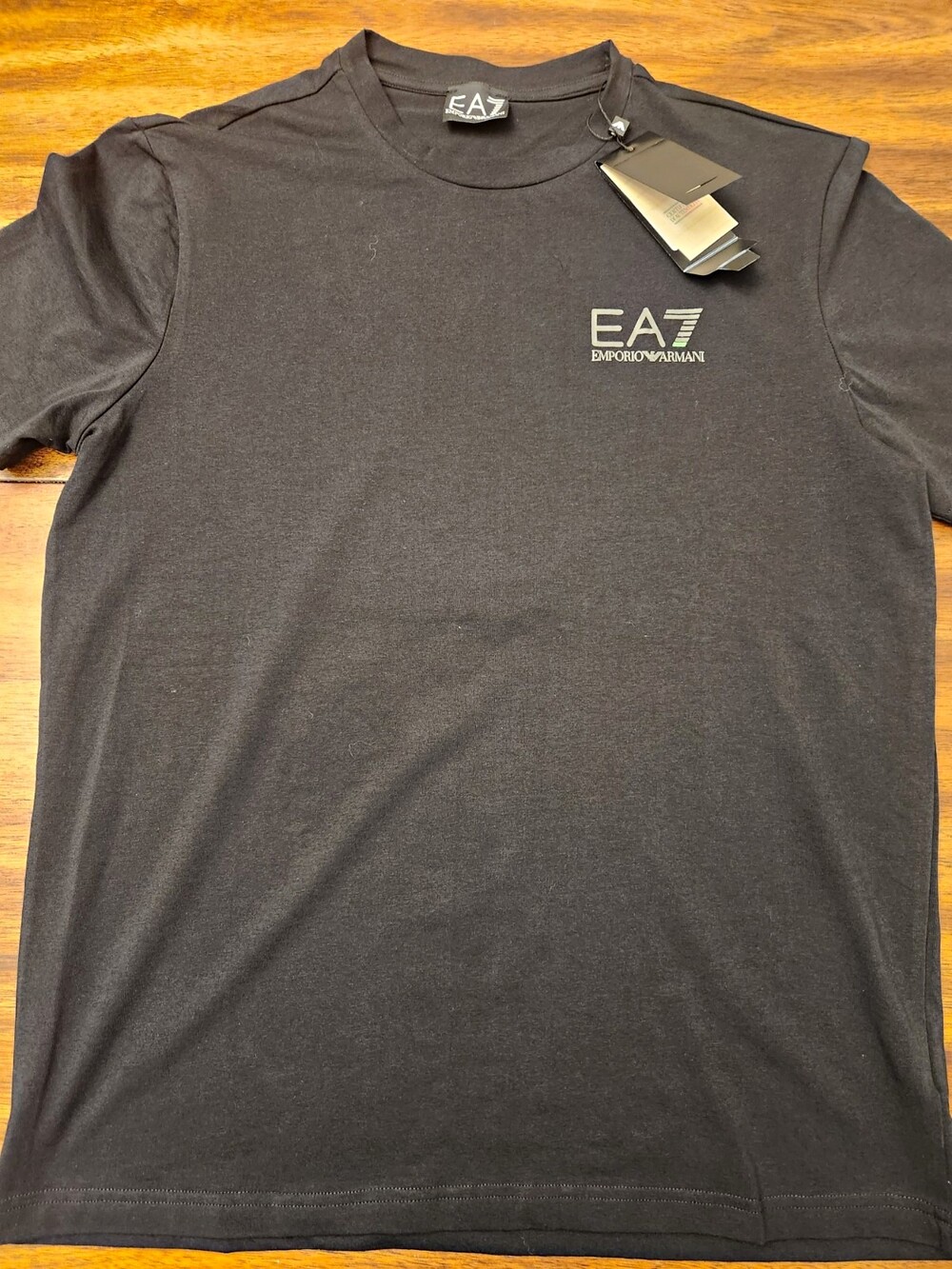 EA7 Emporio Armani XL Black T-Shirt Crew Neck Short Sleeve